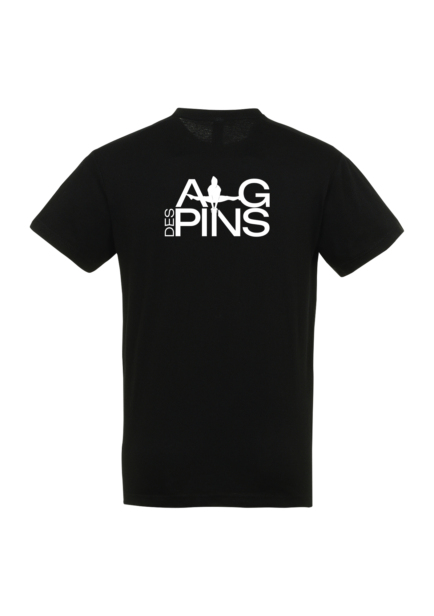 T-shirt Adulte noir AGP - 02-REGENTNOIRLOGOAGPDOS