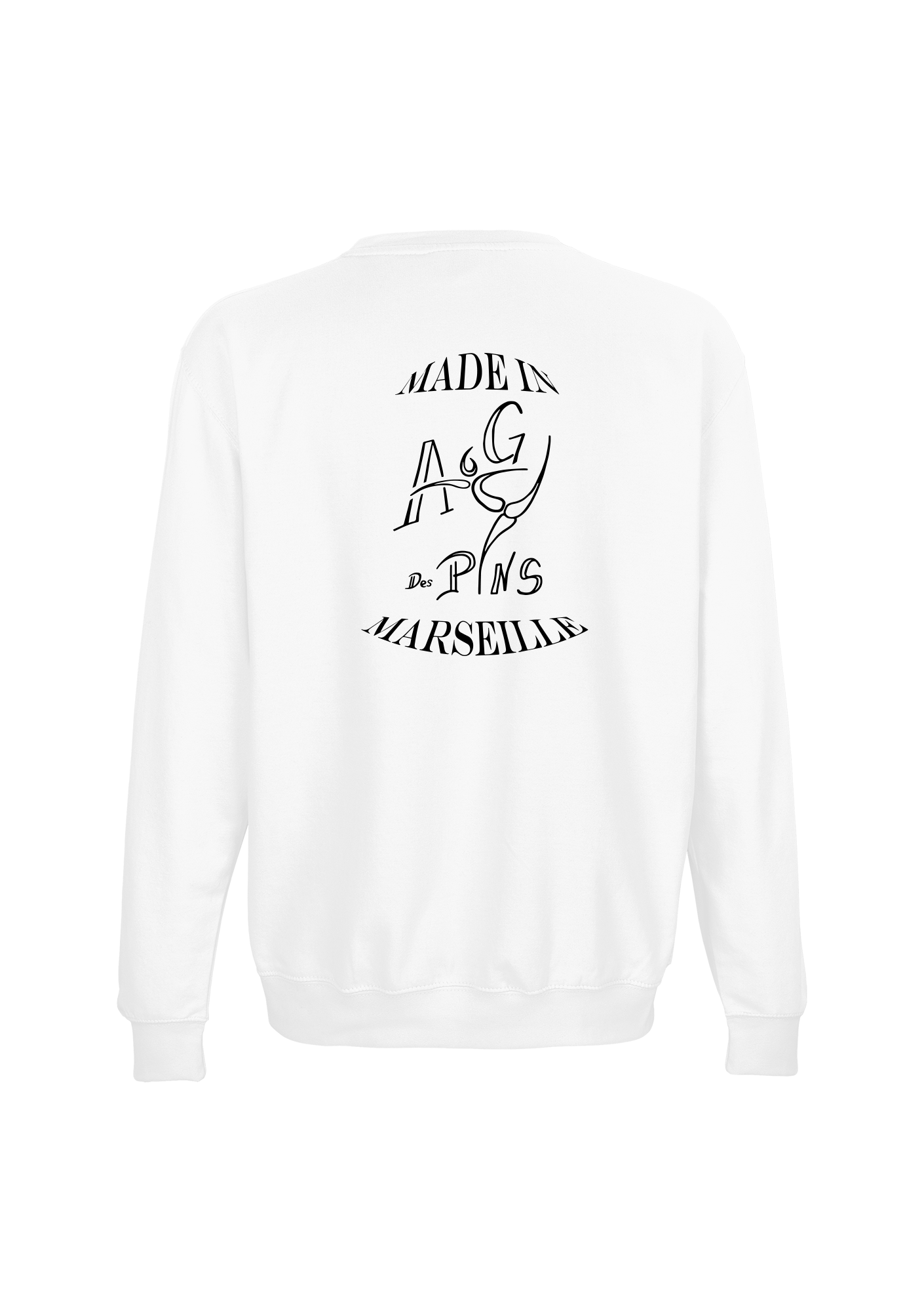 Sweat Adulte Club Blanc Avenir Gymnique Des Pins - AGP51-COLUMBIABLANCLOGOCLASSIQUEDOS