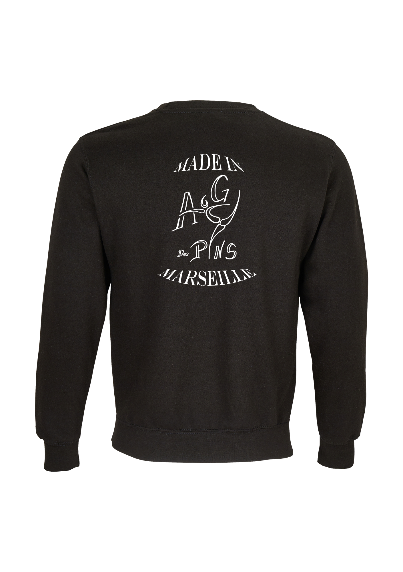 Sweat Adulte Club Noir Avenir Gymnique Des Pins - AGP52-COLUMBIANOIRLOGOCLASSIQUEDOS