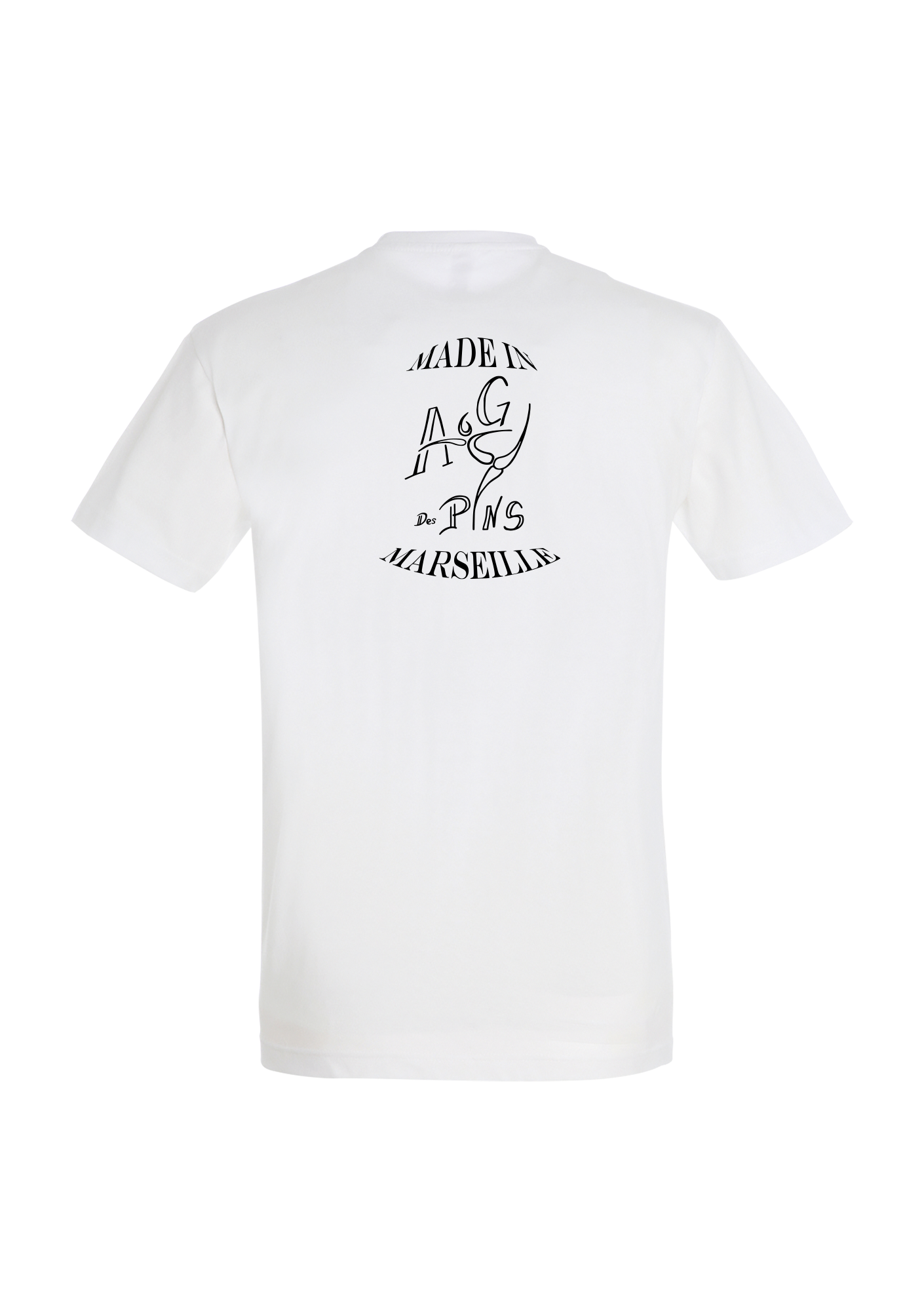 T-shirt Adulte Blanc Avenir Gymnique Des Pins - AGP53-IMPERIALBLANCLOGOCLASSIQUEDOS