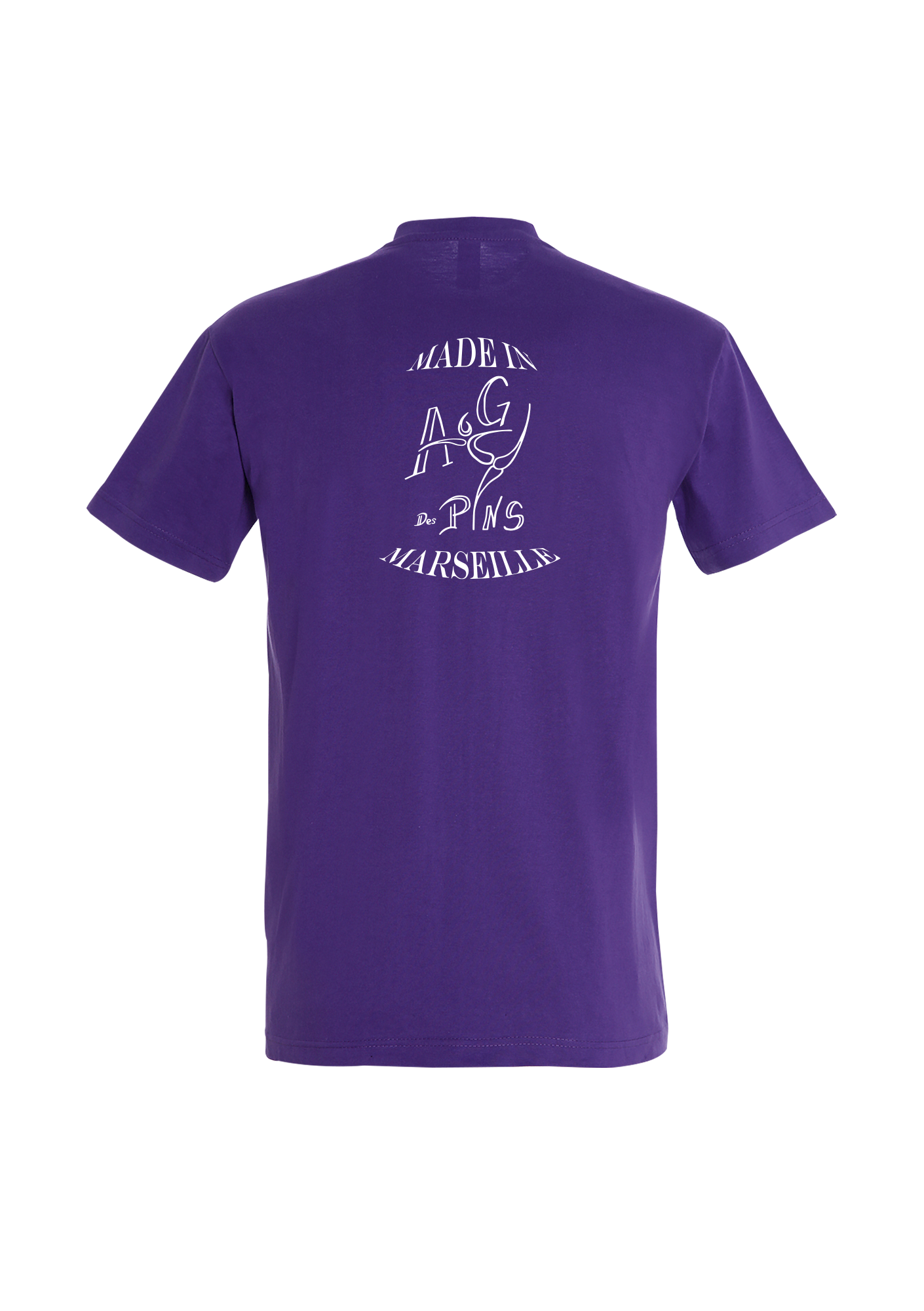 T-shirt Adulte violet Avenir Gymnique Des Pins - AGP55-IMPERIALVIOLETLOGOCLASSIQUEDOS