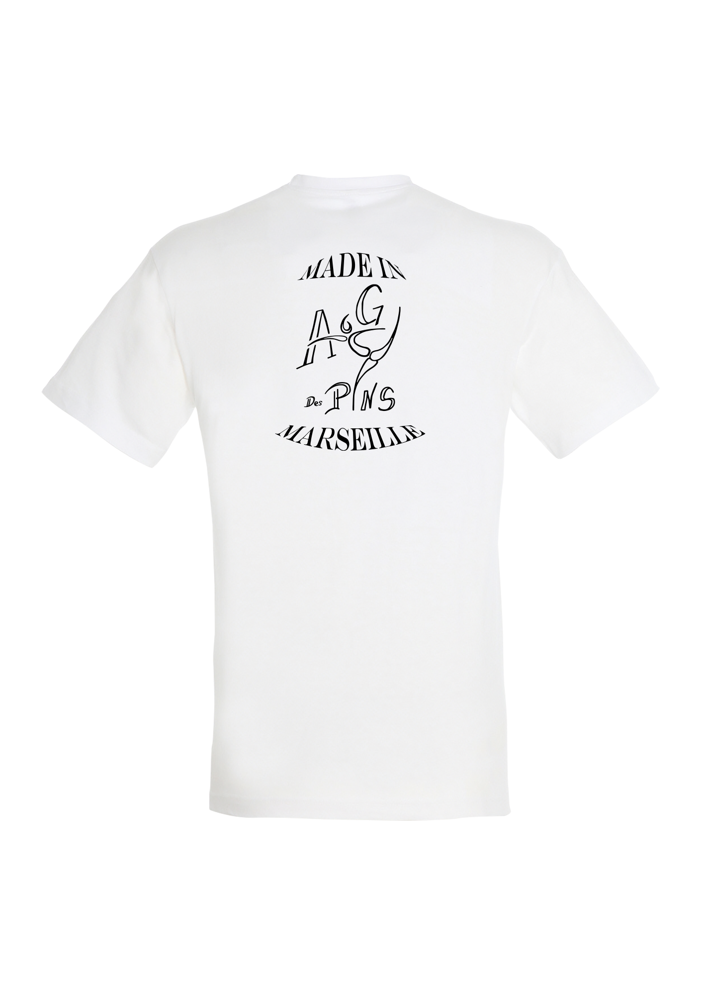 T-shirt enfant blanc Avenir Gymnique des Pins - CopiedeREGENTBLANCLOGOCLASSIQUEDOS